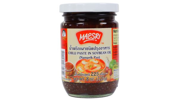 Image presents Chilli Paste In Soybean Oil (Namprik Pao) 225g