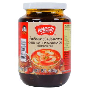 Image presents Chilli Paste In Soybean Oil (Namprik Pao) 450g