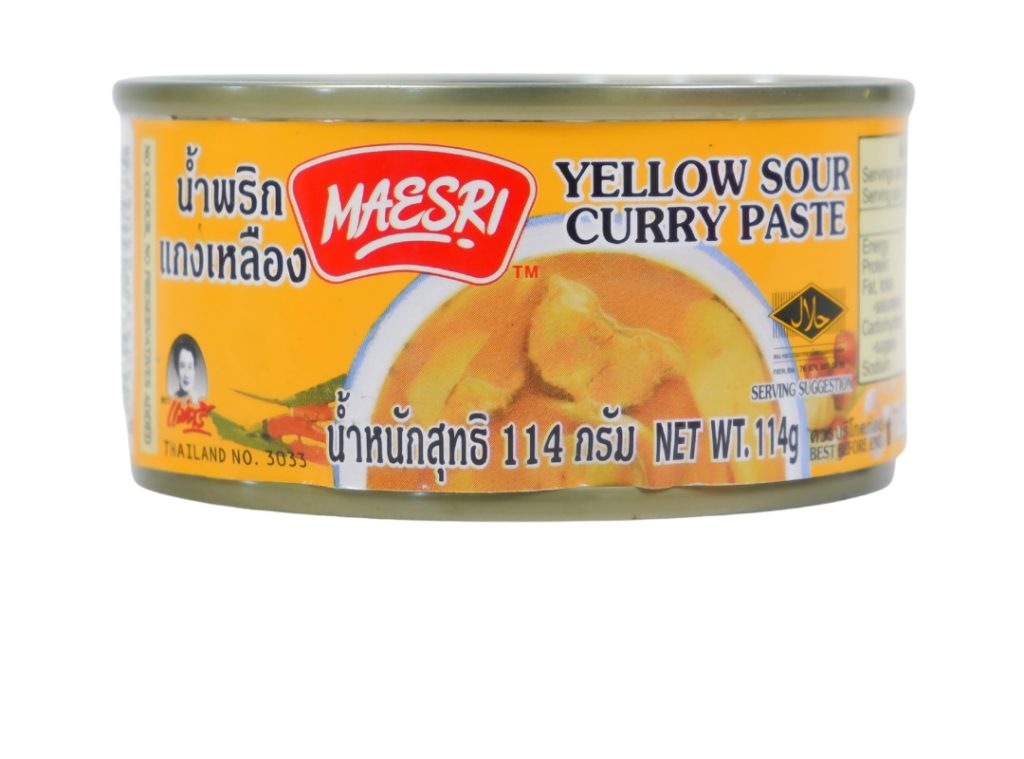 Yellow Sour Curry Paste 114g Australia Distributor Maesri