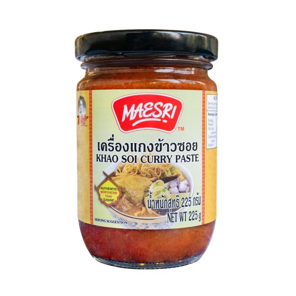 Maesri Khao Soi Curry Paste (Glass) 24x225g