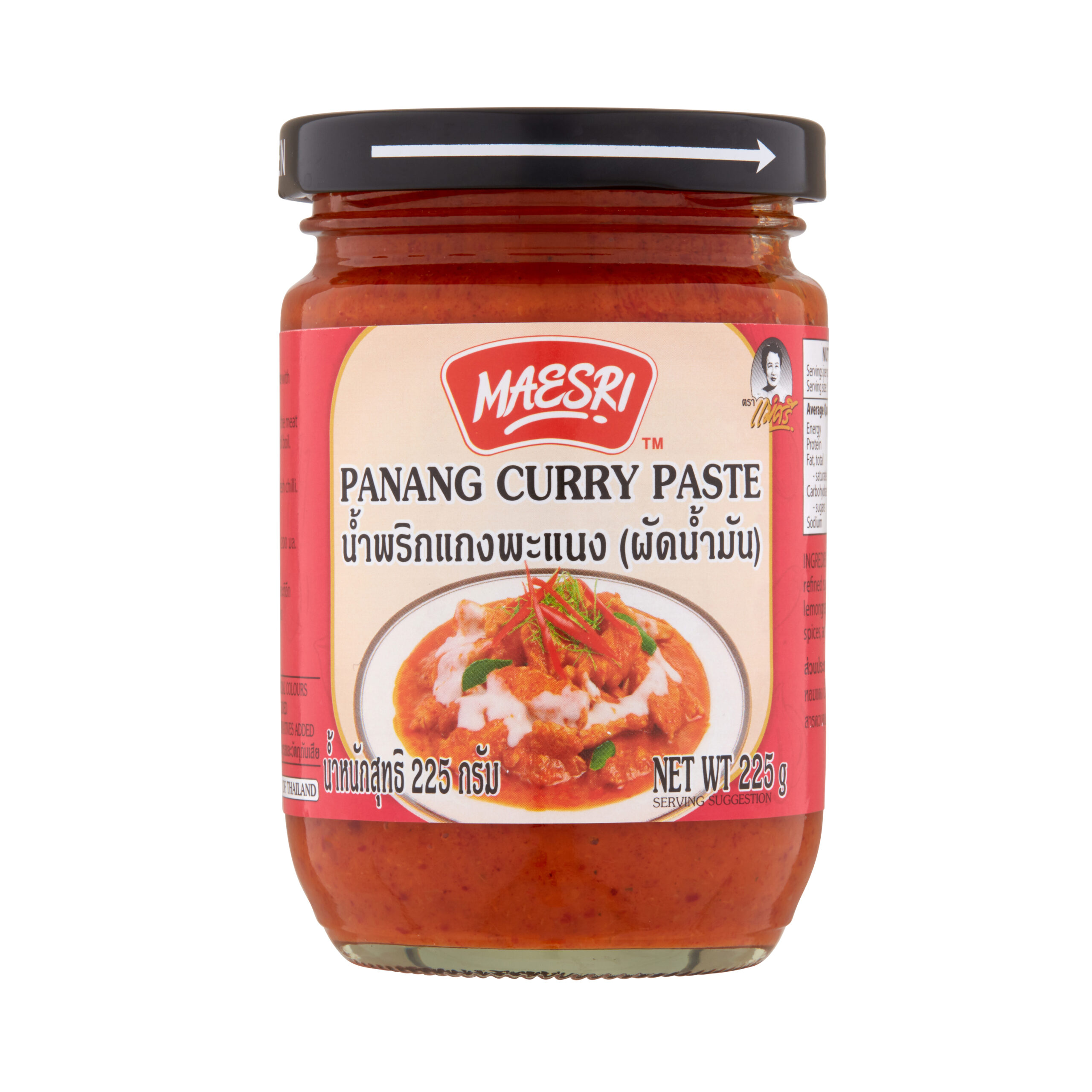 Maesri Panang Curry Paste (Glass) 24x225g